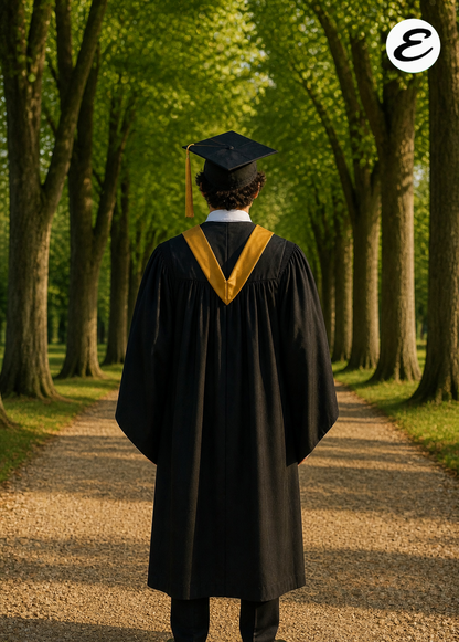 Graduation trading card, back