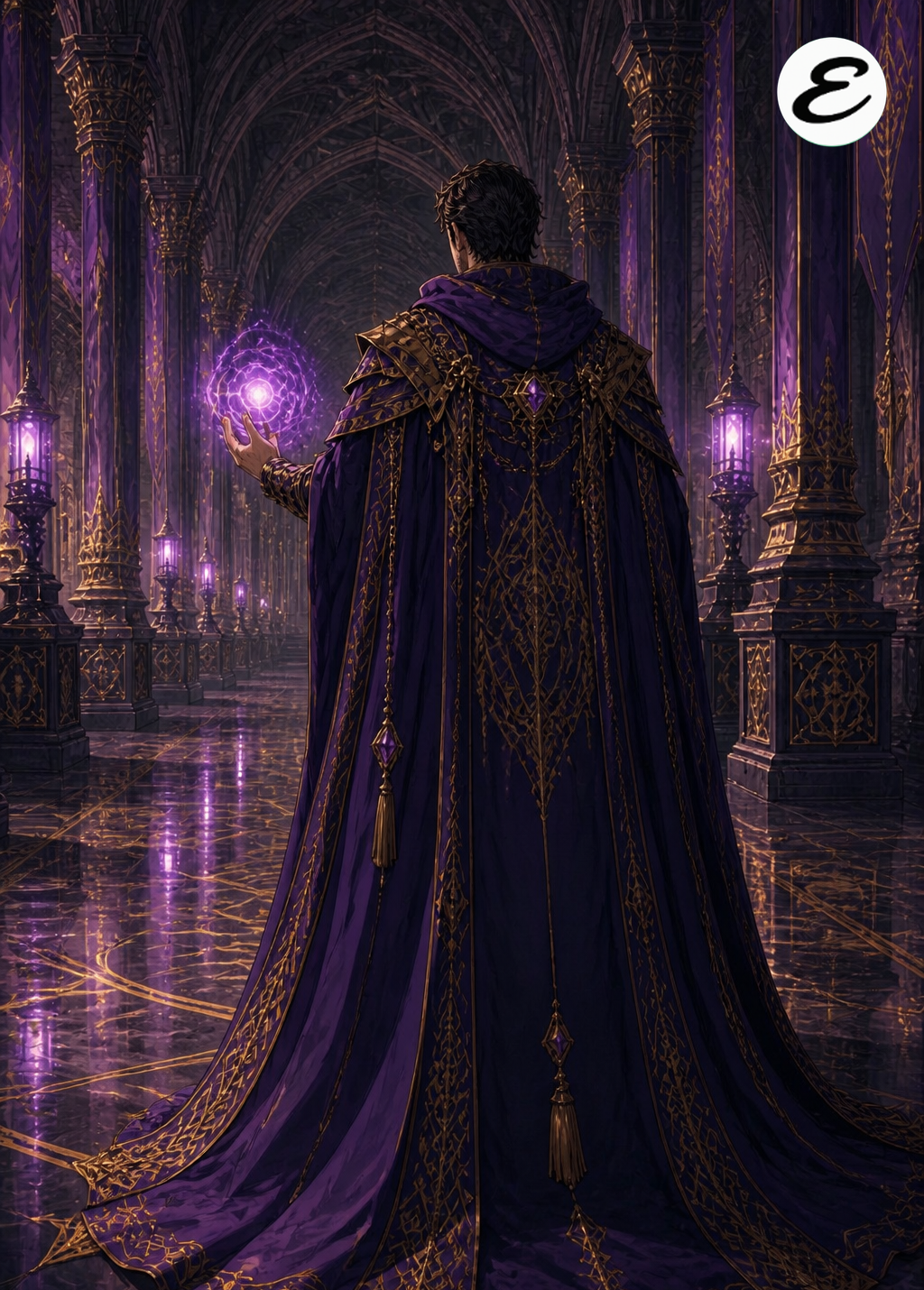 Wizard trading card, back